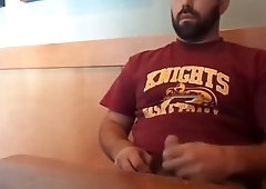 Bearded Bro Public Jerk Off in A Coffee Shop 2