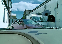 Strapping stud finds the perfect place to park it in