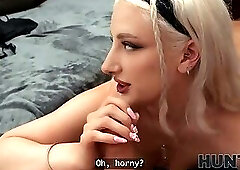 HUNT4K. She Moaned so Loudly That She Almost Woke Up Her Boyfriend