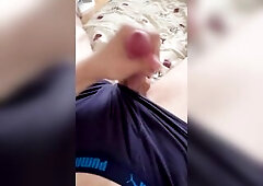 Morning masturbation with groaning