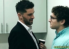 calvin takes cock deep inside