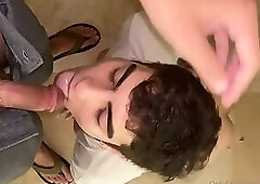 Twink struggles to suck good dick so opts for handjob 2