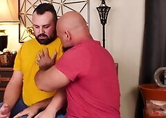 Unshaved, humungous, bearded bear