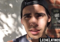 LecheLatinos.com - Latino's wild pickup sex ends with a raw fuck and a jizz-covered face