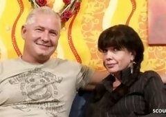 German Husband Swap His Mature Wife With Stranger For Her First Mmf 3some