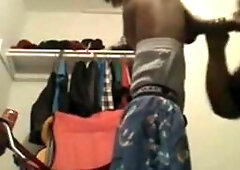 Big Black Meat on Amateur Webcam