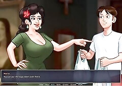 Summertime Saga - Johannes banged odette ... Johannes screwed Maria ... Eva had her baby
