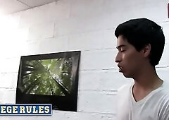 COLLEGE RULES - Dong Size Contest Quickly Turns Into A Wild Fuckfest With Multiple College Angels