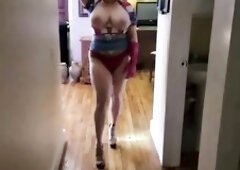 Older MAMA Biggest Titte mother I'd like to fuck Headmistress Thursdays Gives a Travel of Her Abode TOPLESS and BOOTY Out