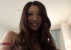 Seductive Yui Kasuga in Stockings Teases Under Moonlight