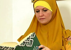 A female in a hijab cheated on her hubby