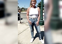 Publicly Soaking my Jeans, Walking Around Braless and Flashing