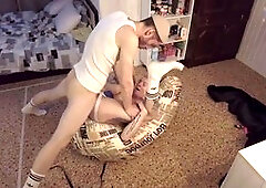 Anal fetish fun with toy play, ass fucking, and creampie