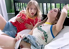 Anna Di and Hazel in a passionate and lusty lesbian fuck