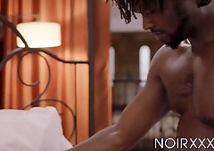 I was blindfolded but I could see how Devin Trez passionately shoved his huge cock in