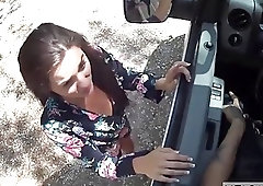 Filthy girl loves hard bondage and gives nasty BDSM blowjob