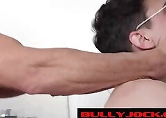 Sleazy raw Student Fucked in the public bathroom- BullyJock