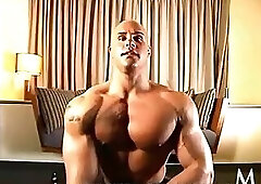 Peter Latz Flexing and Posing and Stripping Down To Black Fetish Briefs