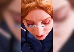 British Redhead Student Nurse Sucks A Patient's Weenie