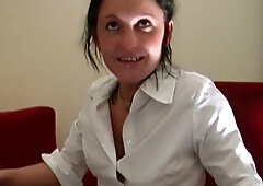 Fabolous German Brunette In Stockings Loves Sucking A Long Cock