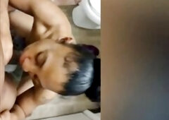 Sucking it fast and naughty