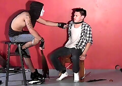 Black amateur master plays with his slave in the kinkiest roles