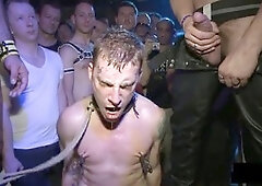 Leather-clad sadism and masochism with hot guys and wild humiliation