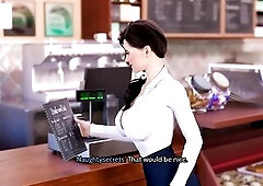 FreshWomen 01 - Very Hawt Breasty Large Butt Landlady Flirting With Her Tenant CG Porn Game Gameplay - very hawt redhead aged landlady visits her tena