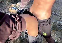 Fucking In The Middle Of The Road After Sports With Hetero Curioso And Sexo Duro