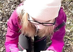 Carnal Oral-sex in the Forest with Cum in Throat