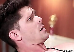 Janitor and coach anal fucking in locker room