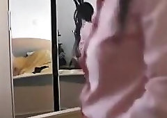 crossdress masturbating on bed