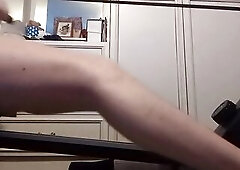 Working out nude for my girlfriend (Week three) "TRYING" to do the correct technique