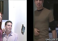 Tony Douglas Gets Surprised Pleasure From Richie Sabatini At The Glory Hole Booth