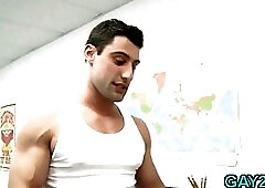 Ass service from gay masseur