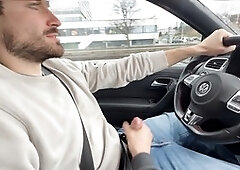 Car, gay funny, first-timer