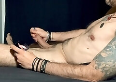 Male edging, guy jerking off, male moaning