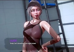 Alex takes a little break from swimming lessons in this adult toon adventure