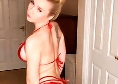 Themissnz Patreon Red Lingerie Video