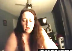 Chubby Aged Wife Riding Hubby for Goodnight