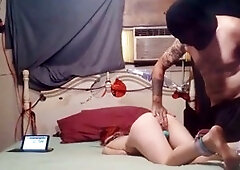 Getting fingered by her master, real homemade scenes with Violet Martinez