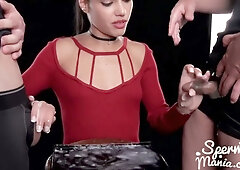 Apolonia Lapiedra stars in a fetish threesome with foot worship and full exposure