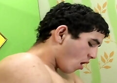 OTB Boyz: Stroking in the bed alongside skinny twink Emanuel