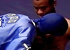 Black gay men enjoy their big black cocks and balls