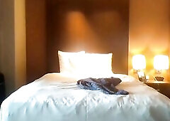 An across the room camera that shows the action between mother I'd like to fuck hotwife and biggest BBC with cuckold spouse recording.