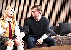 Blind stepsis seduces stepbro after her friend did