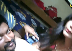 Indian wife gives a footjob and then a blowjob before riding