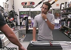 Str8 customer fucked by gay boss in office in asshole