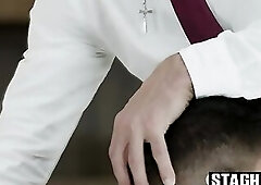 Mafia escort Milo Miles servicing the holy man Nico Zetta