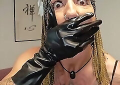 I'm the biggest slut in my leather dress for you